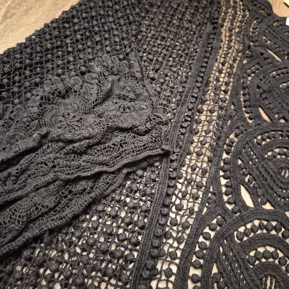ADORA Black Popcorn Cardigan - Picture 11 of 12